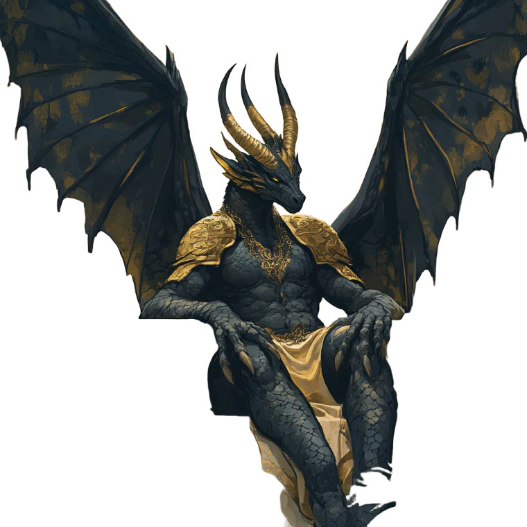 Dragon On Throne Vinyl Car Decal Sticker – Waterproof & UV-Resistant 8"