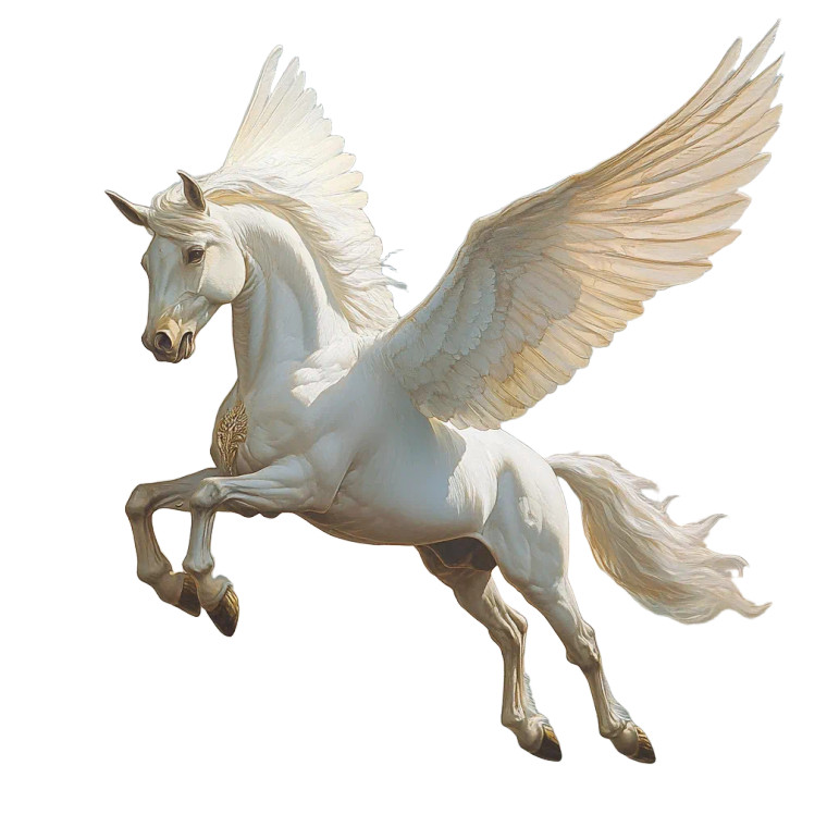 Pegasus V6 Vinyl Car Decal Sticker – Waterproof & UV-Resistant 8"