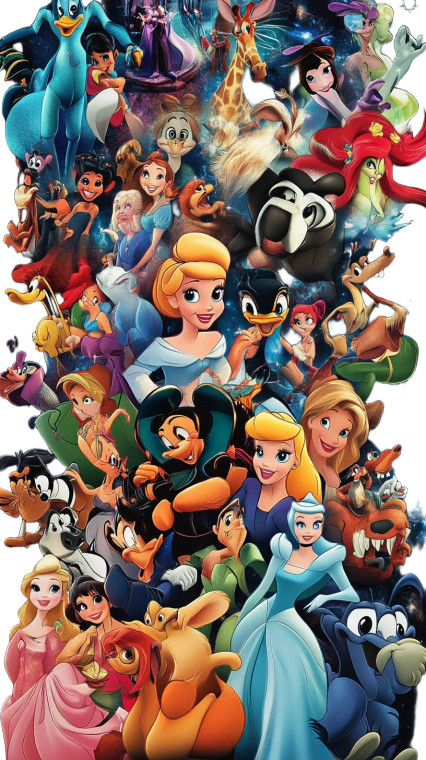 Disney Characters Vinyl Car Decal Sticker – Waterproof & UV-Resistant 8"