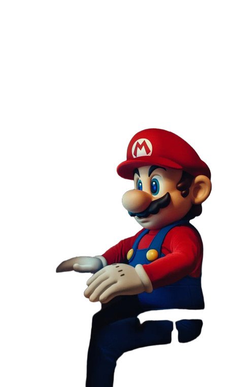Mario In Apartment Vinyl Car Decal Sticker – Waterproof & UV-Resistant 8"