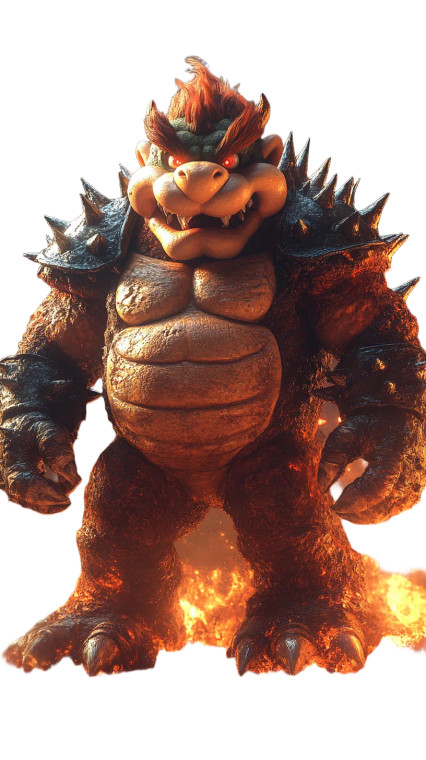 Bowser On Throne Vinyl Car Decal Sticker – Waterproof & UV-Resistant 8"