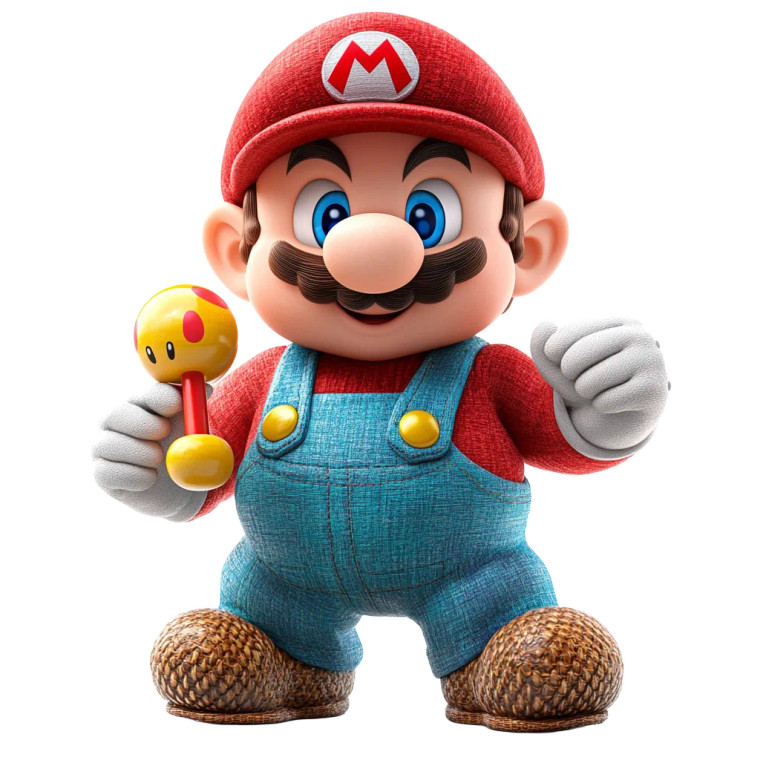 Baby Mario Vinyl Car Decal Sticker – Waterproof & UV-Resistant 8"