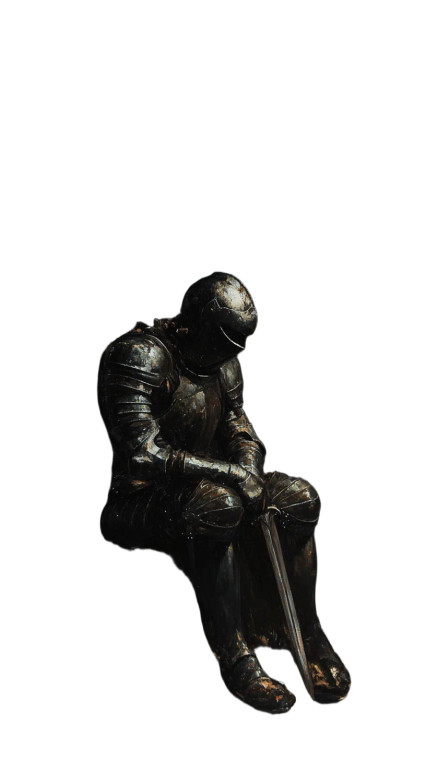 Armored Knight Night Vinyl Car Decal Sticker – Waterproof & UV-Resistant 8"