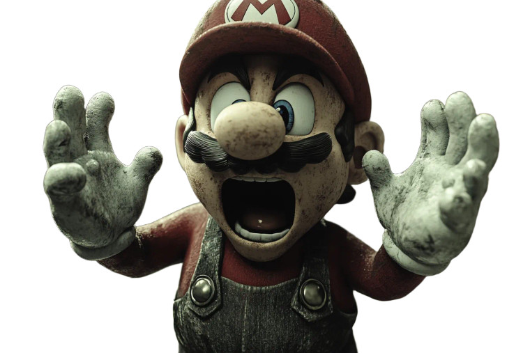 Angry Mario Vs Koopa Vinyl Car Decal Sticker – Waterproof & UV-Resistant 8"