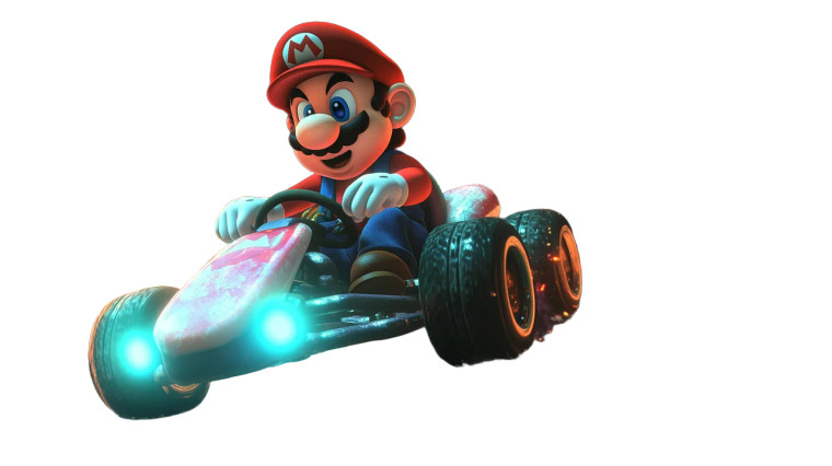 Mario Kart Race V3 Vinyl Car Decal Sticker – Waterproof & UV-Resistant 8"
