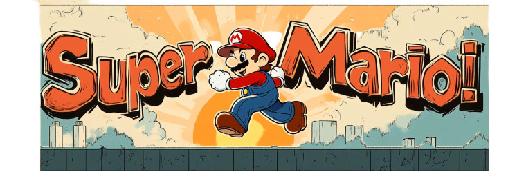 Super Mario Logo Vinyl Car Decal Sticker – Waterproof & UV-Resistant 8"