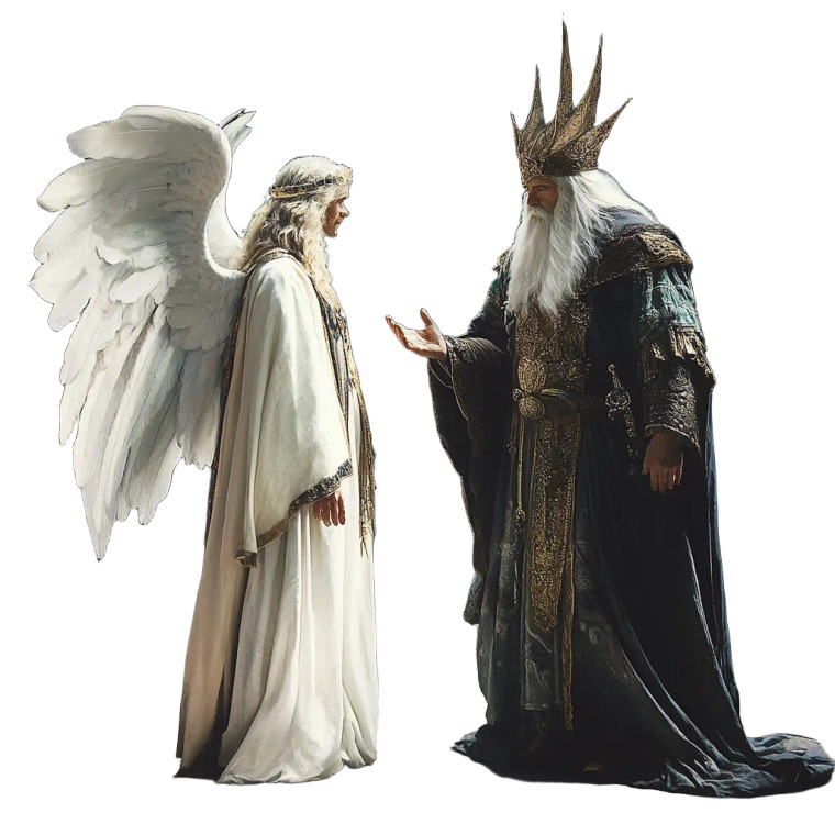 Angel Vs Wizard Vinyl Car Decal Sticker – Waterproof & UV-Resistant 8"