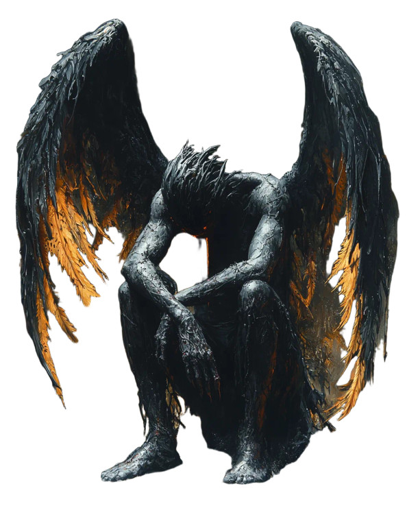 Eldritch Angel V3 Vinyl Car Decal Sticker – Waterproof & UV-Resistant 8"