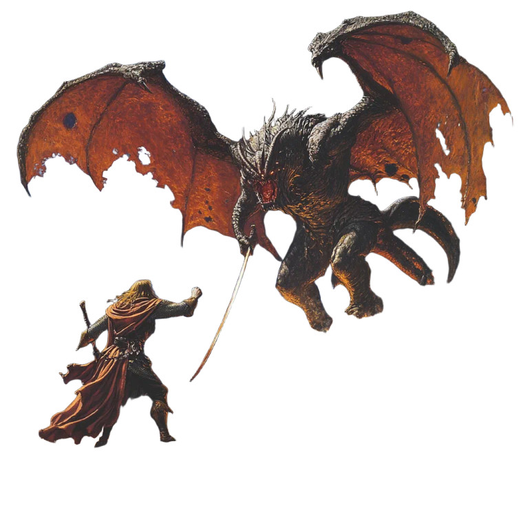 Elf Vs Balrog Vinyl Car Decal Sticker – Waterproof & UV-Resistant 8"