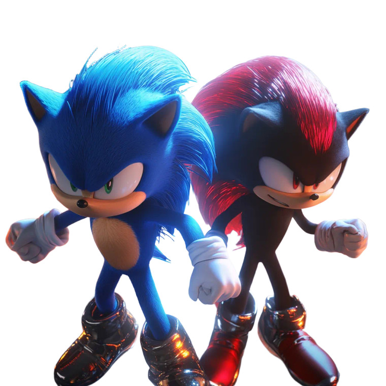 Sonic Vs Shadow V5 Vinyl Car Decal Sticker – Waterproof & UV-Resistant 8"