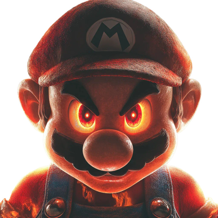 Glowing Mario Vinyl Car Decal Sticker – Waterproof & UV-Resistant 8"
