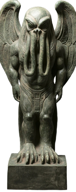 Cthulhu Statue Vinyl Car Decal Sticker – Waterproof & UV-Resistant 8"