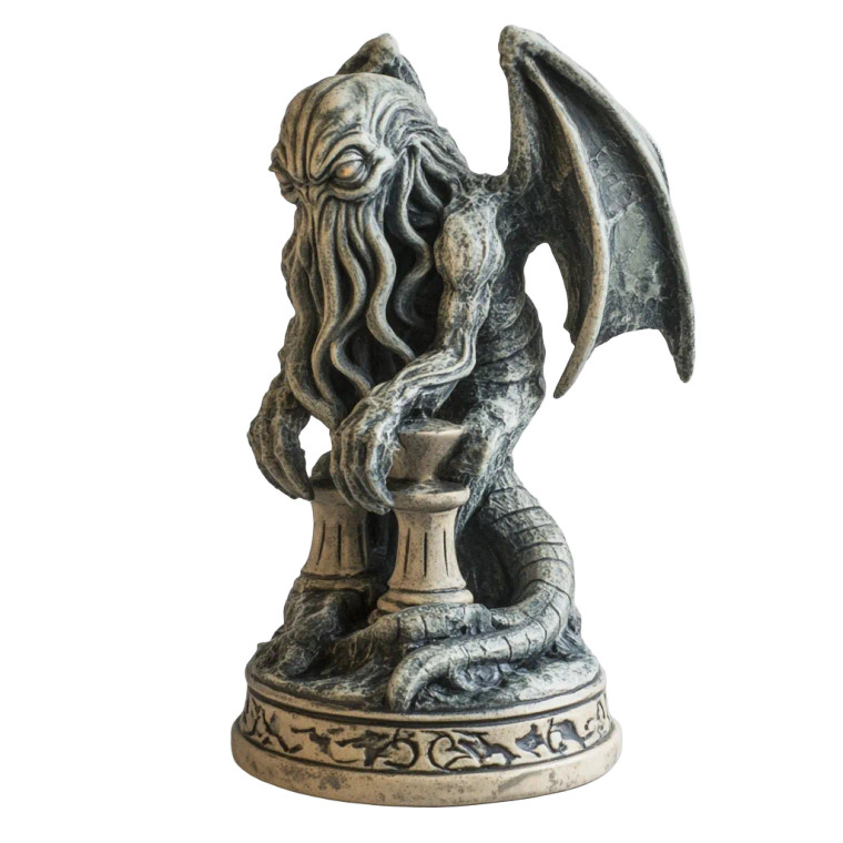 Cthulhu Chess Piece Vinyl Car Decal Sticker – Waterproof & UV-Resistant 8"