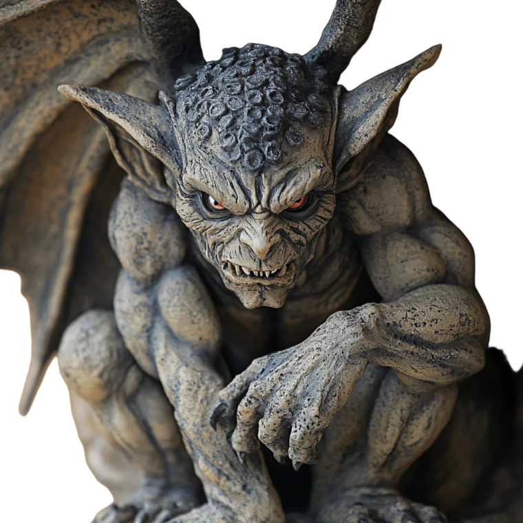 Demonic Gargoyle Vinyl Car Decal Sticker – Waterproof & UV-Resistant 8"