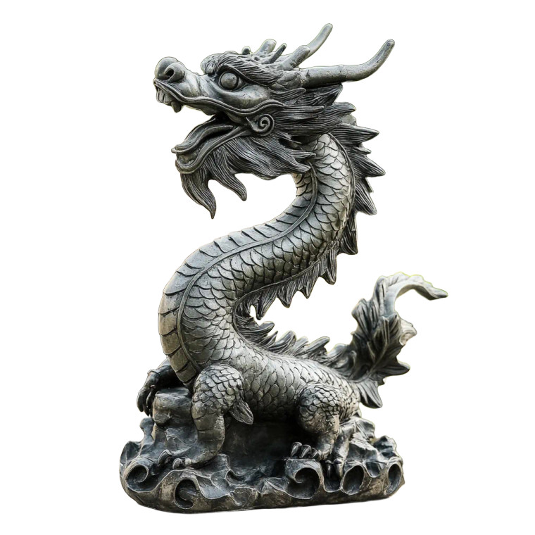 Dragon Statue V5 Vinyl Car Decal Sticker – Waterproof & UV-Resistant 8"