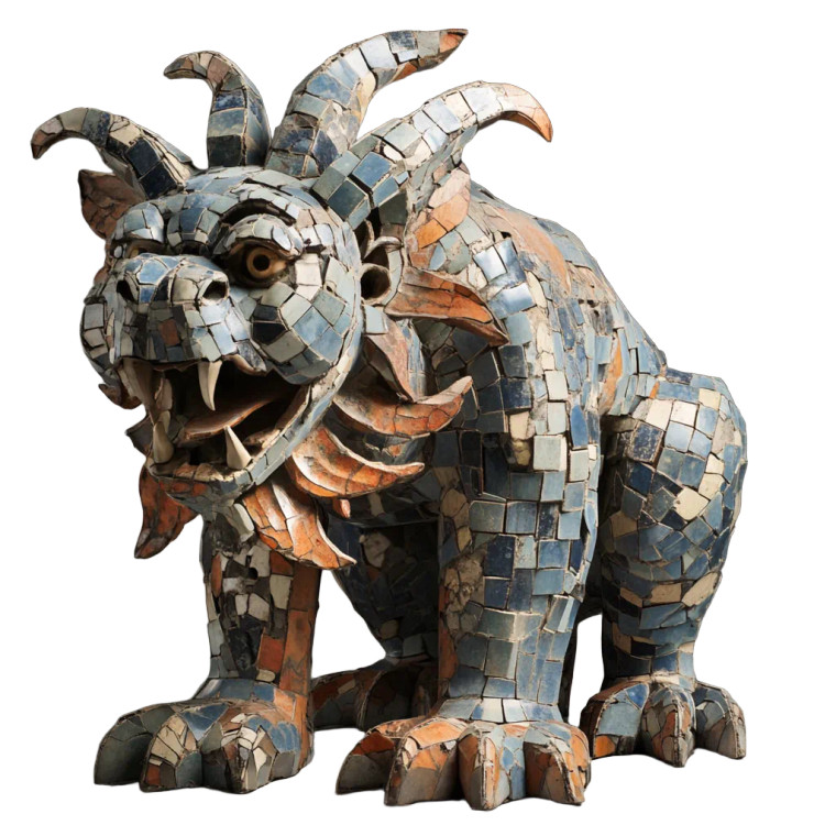 Tile Chimera Vinyl Car Decal Sticker – Waterproof & UV-Resistant 8"