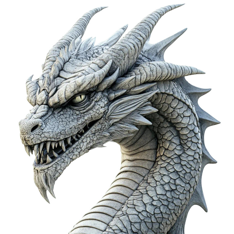 Demon Dragon Head Vinyl Car Decal Sticker – Waterproof & UV-Resistant 8"