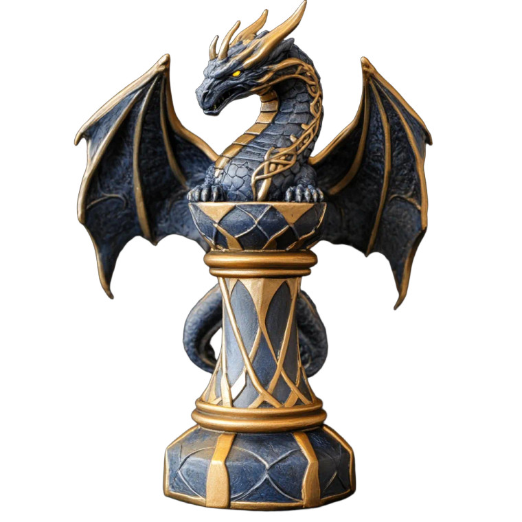 Bahamut Chess Piece Vinyl Car Decal Sticker – Waterproof & UV-Resistant 8"
