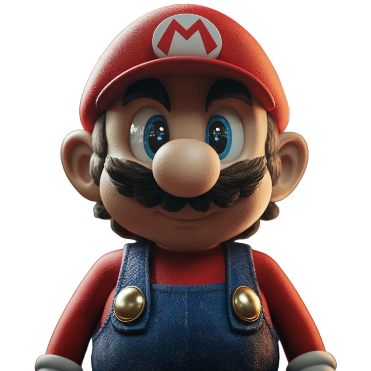 Lifelike Mario Vinyl Car Decal Sticker – Waterproof & UV-Resistant 8"