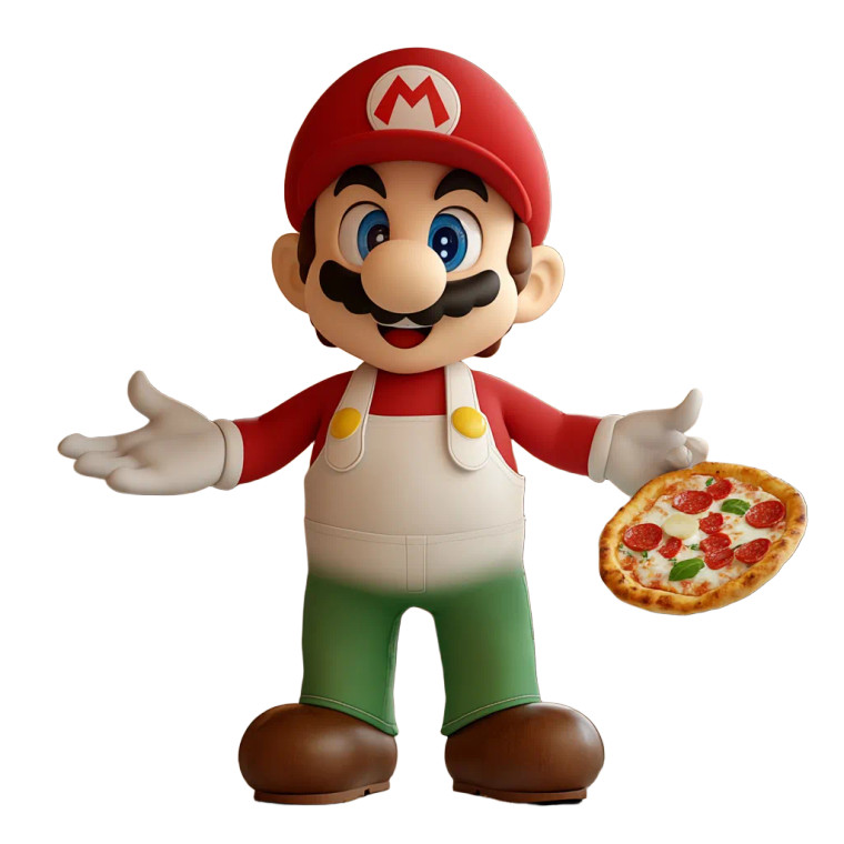Italian Mario Chef Vinyl Car Decal Sticker – Waterproof & UV-Resistant 8"