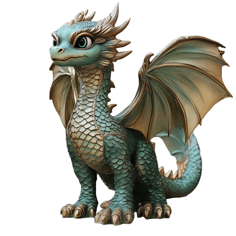 Cute European Dragon Vinyl Car Decal Sticker – Waterproof & UV-Resistant 8"