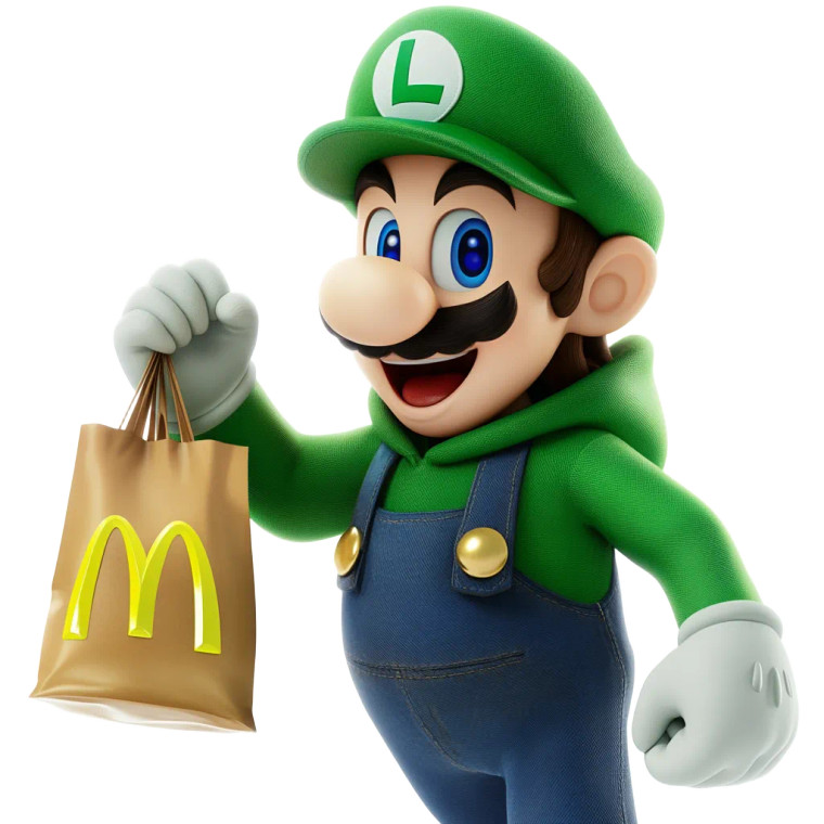 Luigi In Hoodie V7 Vinyl Car Decal Sticker – Waterproof & UV-Resistant 8"