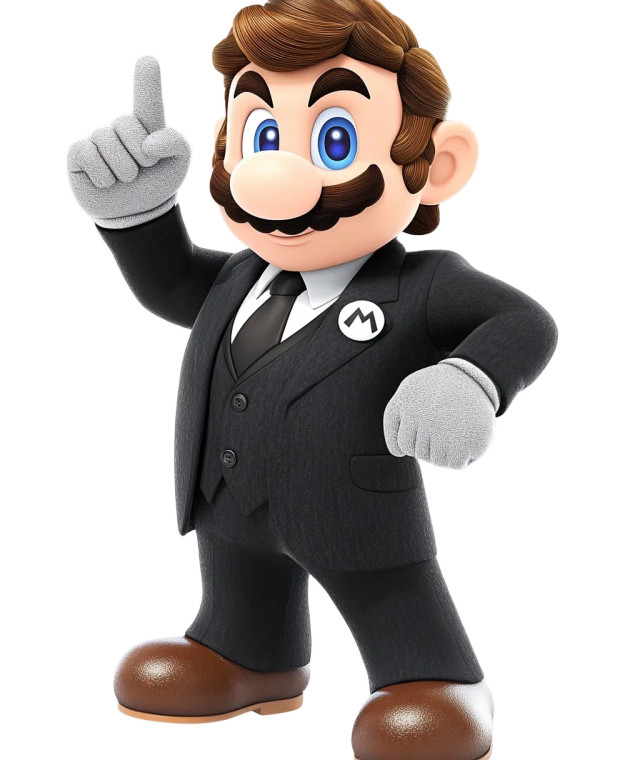 3D Super Mario V2 Vinyl Car Decal Sticker – Waterproof & UV-Resistant 8"