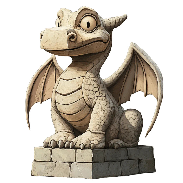 Funny Monster Statue Vinyl Car Decal Sticker – Waterproof & UV-Resistant 8"