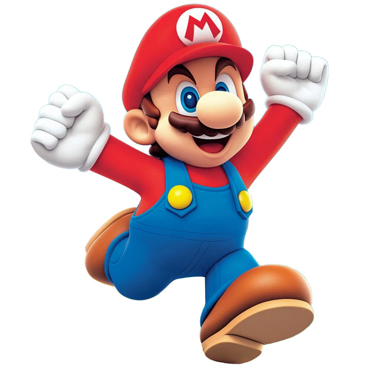 Super Mario Cake Vinyl Car Decal Sticker – Waterproof & UV-Resistant 8"