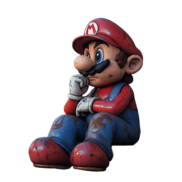 3D Super Mario V3 Vinyl Car Decal Sticker – Waterproof & UV-Resistant 8"