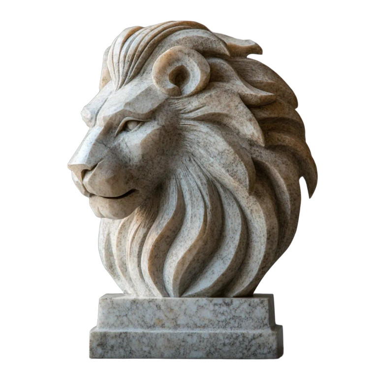 Art Deco Lion Vinyl Car Decal Sticker – Waterproof & UV-Resistant 8"