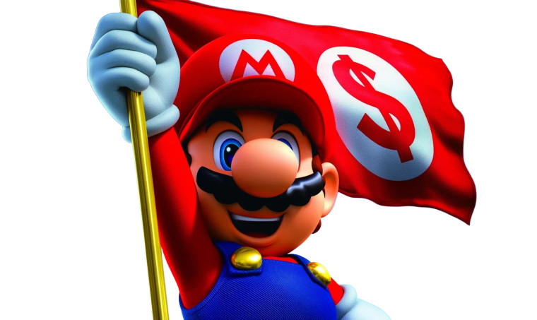 Mario With Dollar Flag Vinyl Car Decal Sticker – Waterproof & UV-Resistant 8"