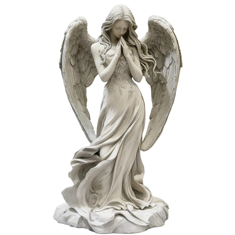 Angel Statue V4 Vinyl Car Decal Sticker – Waterproof & UV-Resistant 8"