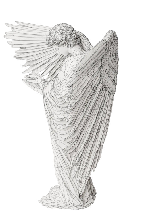 Abstract Elegant Statue Vinyl Car Decal Sticker – Waterproof & UV-Resistant 8"