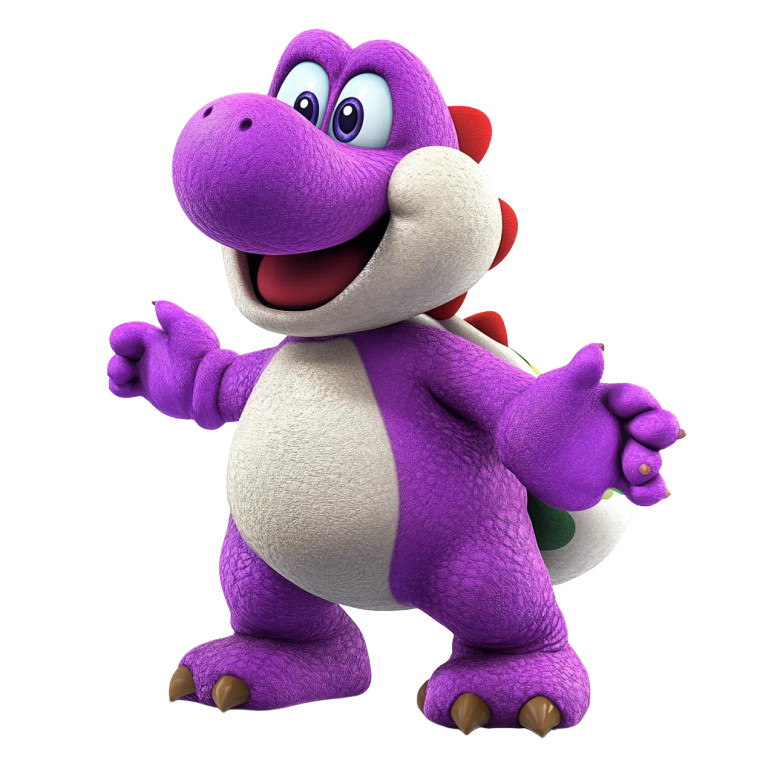 Barney Mario Party Vinyl Car Decal Sticker – Waterproof & UV-Resistant 8"