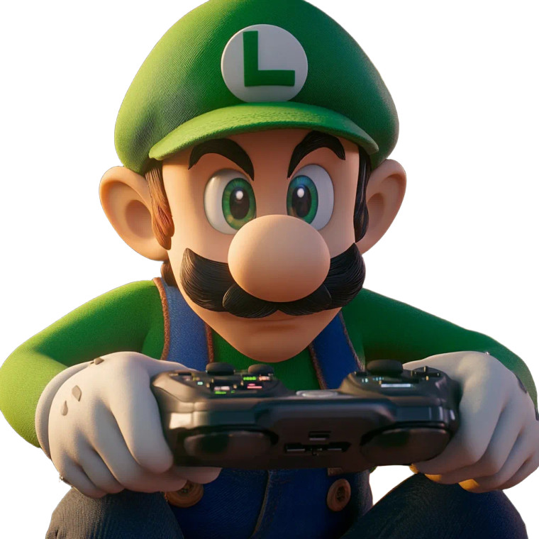 Luigi Gaming Vinyl Car Decal Sticker – Waterproof & UV-Resistant 8"