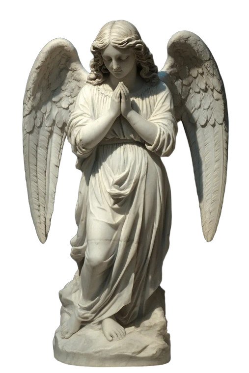 Angel Statue V10 Vinyl Car Decal Sticker – Waterproof & UV-Resistant 8"