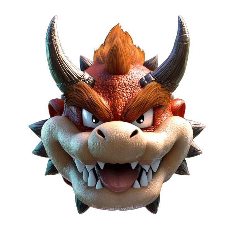Bowser'S Horns Vinyl Car Decal Sticker – Waterproof & UV-Resistant 8"