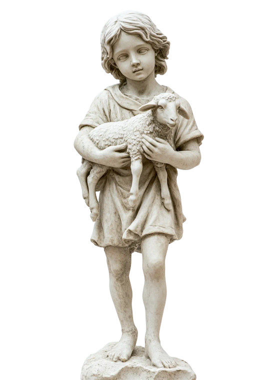 Shepherd Boy Statue Vinyl Car Decal Sticker – Waterproof & UV-Resistant 8"