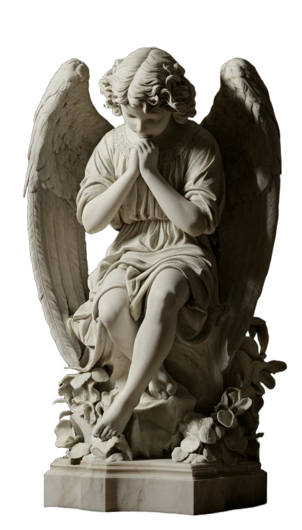 Stone Angel V3 Vinyl Car Decal Sticker – Waterproof & UV-Resistant 8"