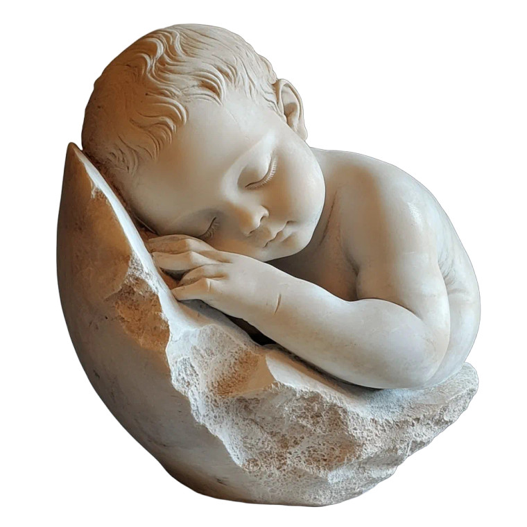 Baby Sculpture David Vinyl Car Decal Sticker – Waterproof & UV-Resistant 8"