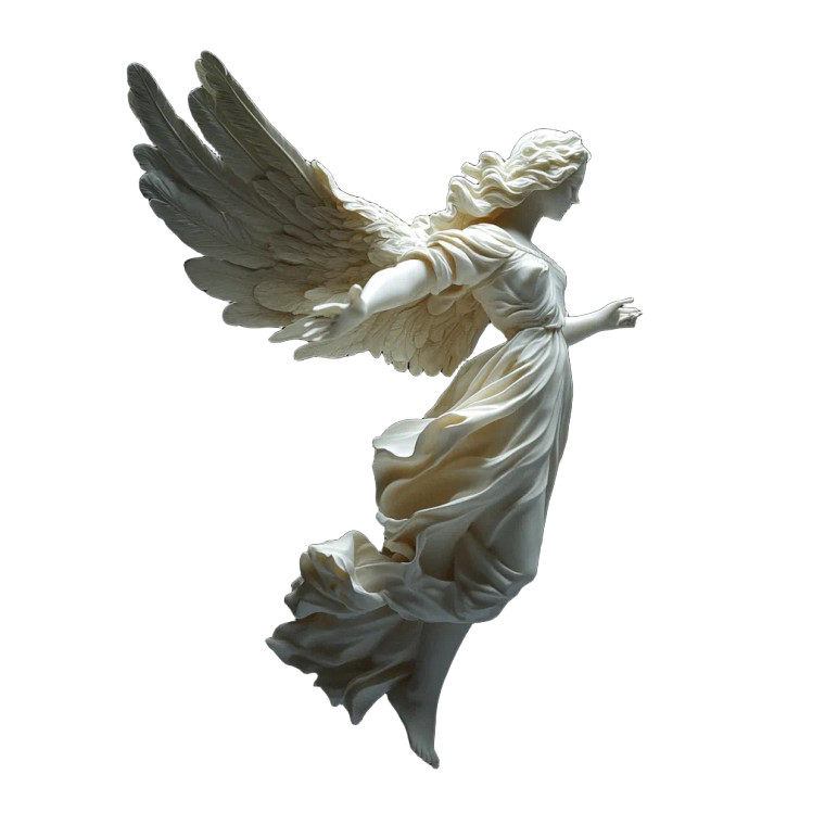 Roman Angel Profile Vinyl Car Decal Sticker – Waterproof & UV-Resistant 8"