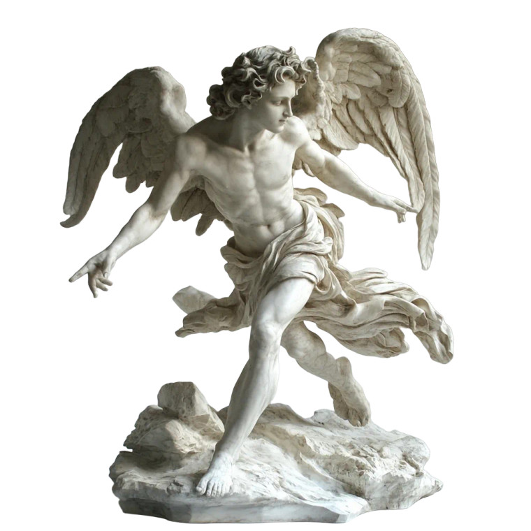 Realistic Falling Angel Vinyl Car Decal Sticker – Waterproof & UV-Resistant 8"