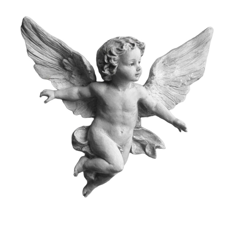 Cherub Flying Vinyl Car Decal Sticker – Waterproof & UV-Resistant 8"