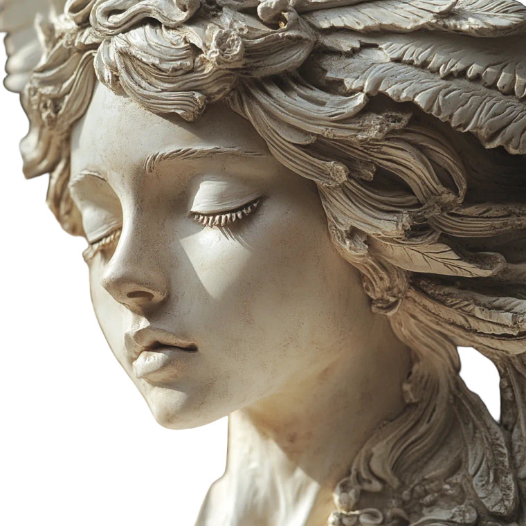 Female Angel Statues Vinyl Car Decal Sticker – Waterproof & UV-Resistant 8"