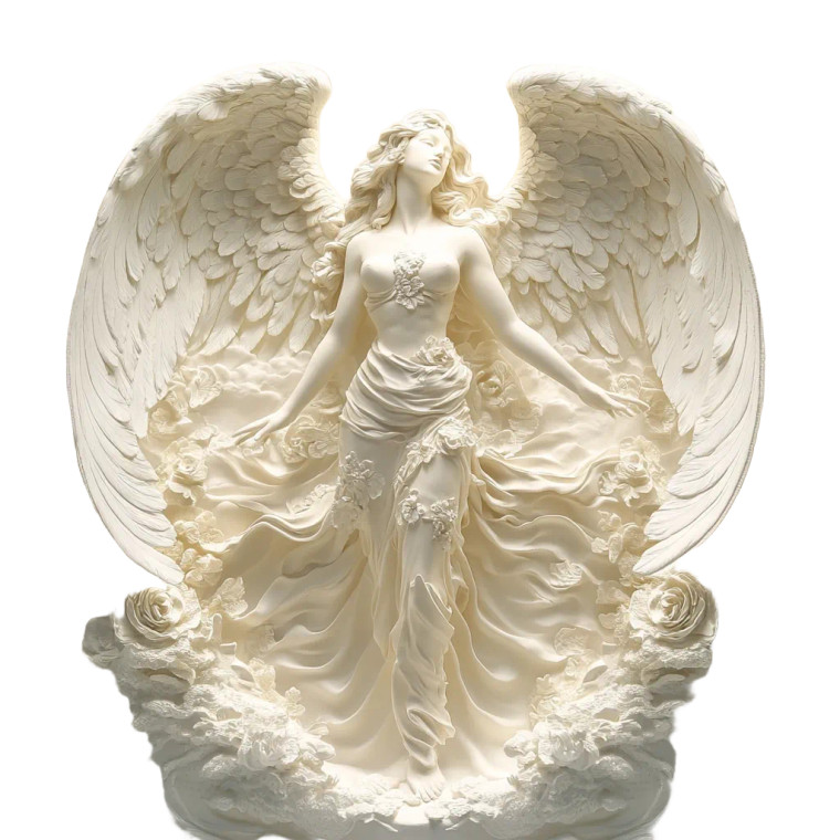 White Angel Venus Vinyl Car Decal Sticker – Waterproof & UV-Resistant 8"