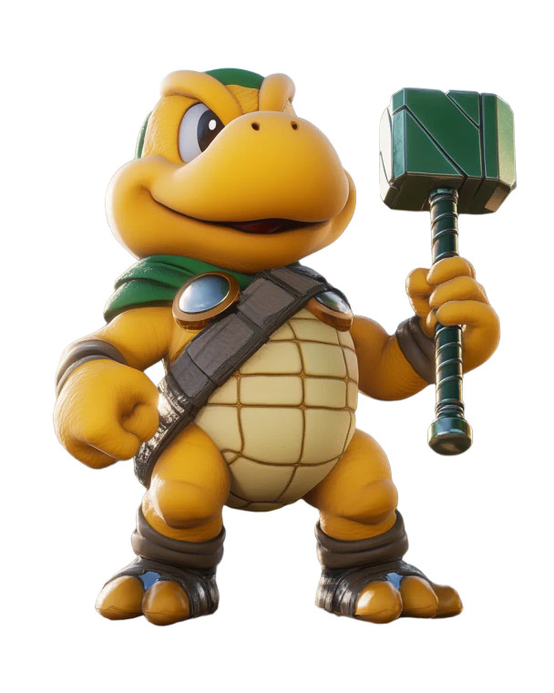 Koopa Thor Vinyl Car Decal Sticker – Waterproof & UV-Resistant 8"
