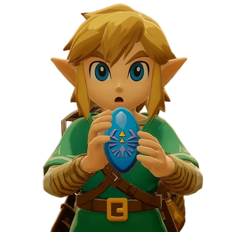 Link Playing Ocarina Vinyl Car Decal Sticker – Waterproof & UV-Resistant 8"