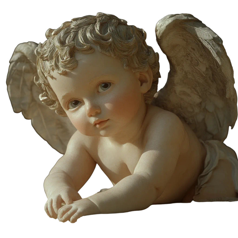 Cherub Angel Baby Vinyl Car Decal Sticker – Waterproof & UV-Resistant 8"