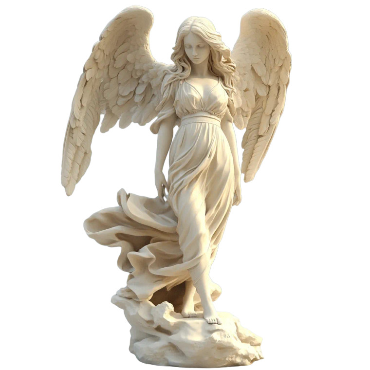 Angel Statue Bernini Vinyl Car Decal Sticker – Waterproof & UV-Resistant 8"